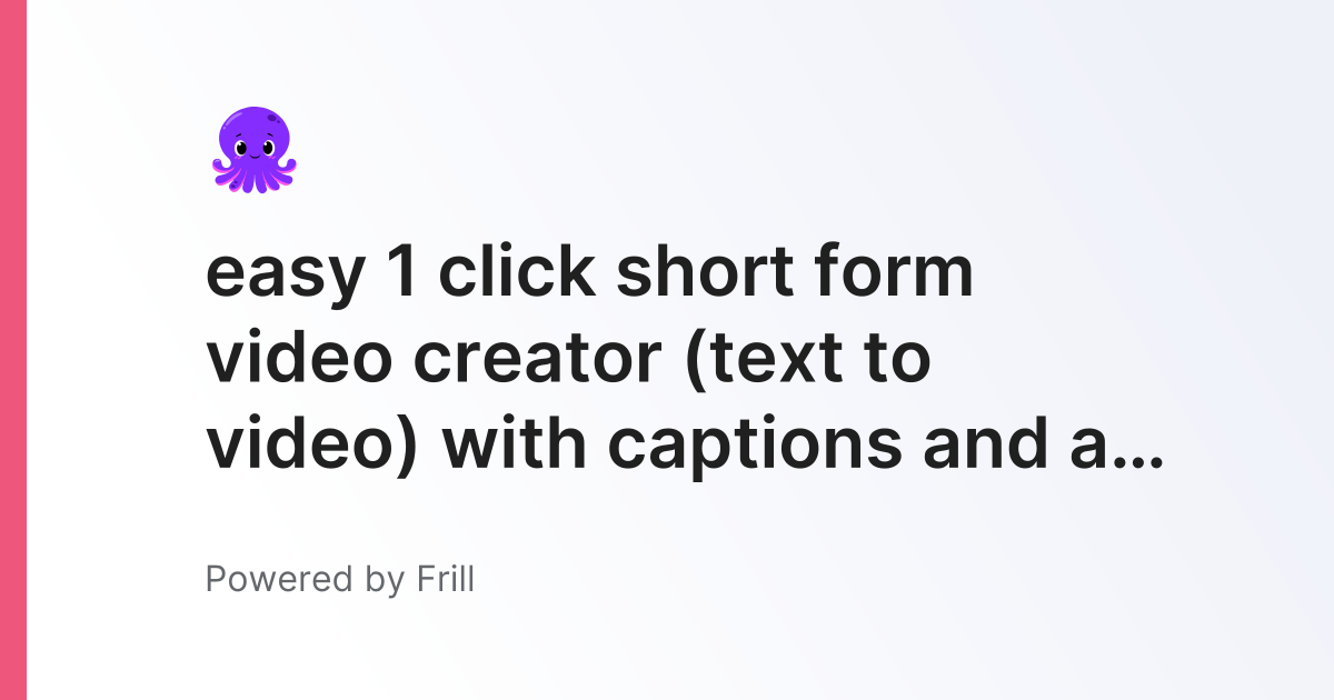 Easy 1 Click Short Form Video Creator (text To Video) With Captions And ...